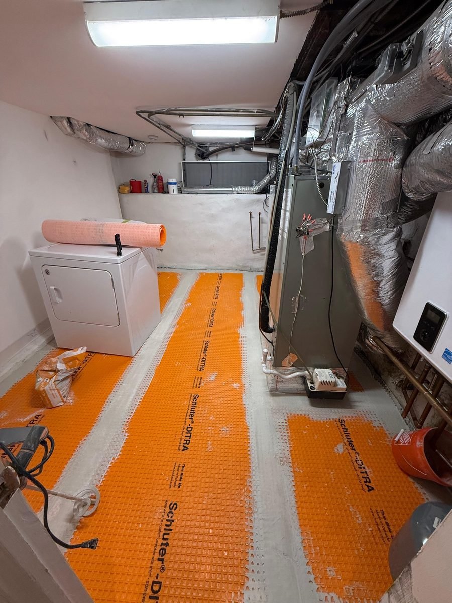 Tile installation